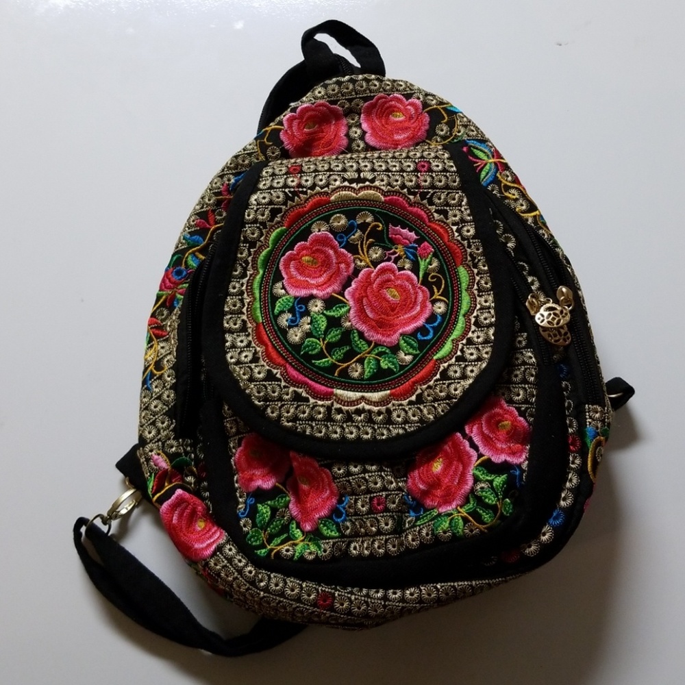 Embroidered Backpack